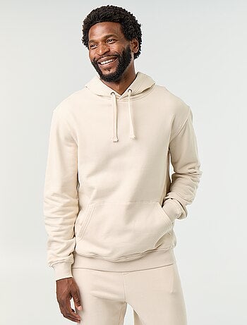Sudadera lisa con capucha