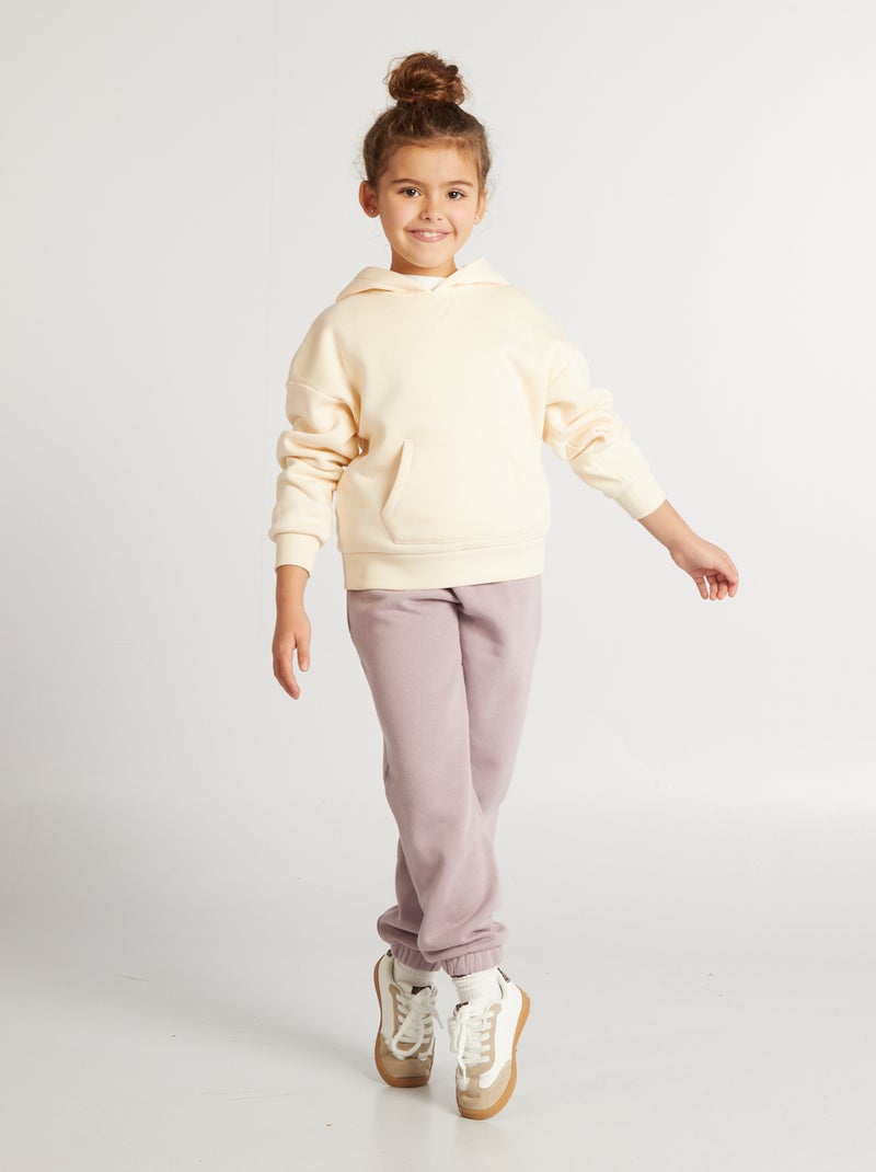 Sudadera lisa con capucha BLANCO - Kiabi