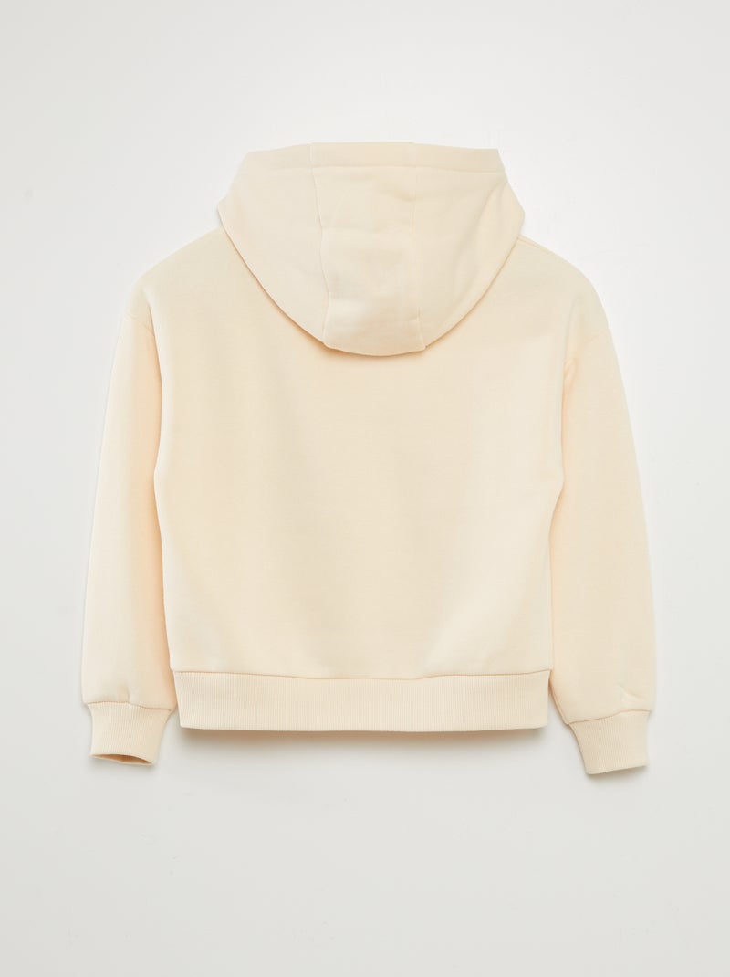 Sudadera lisa con capucha BLANCO - Kiabi