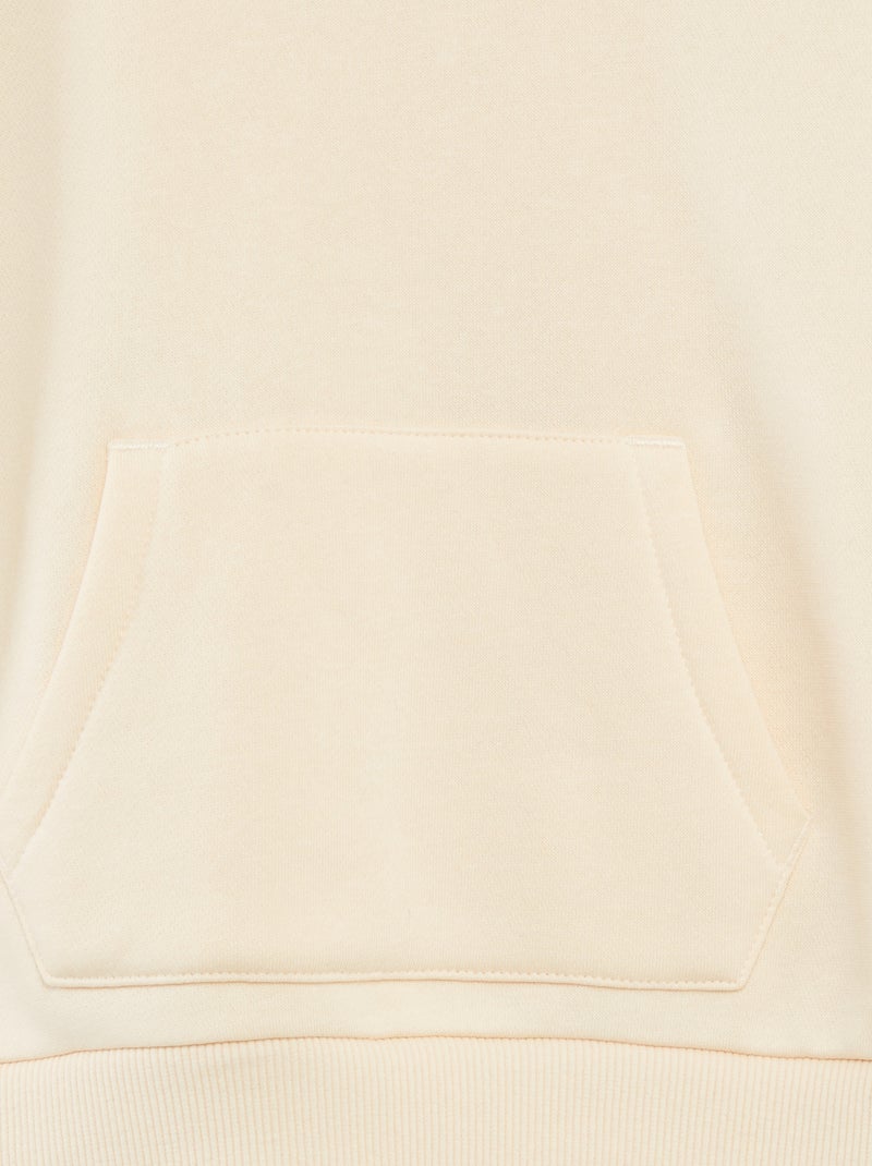 Sudadera lisa con capucha BLANCO - Kiabi