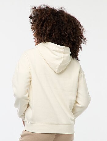 Sudadera lisa con capucha