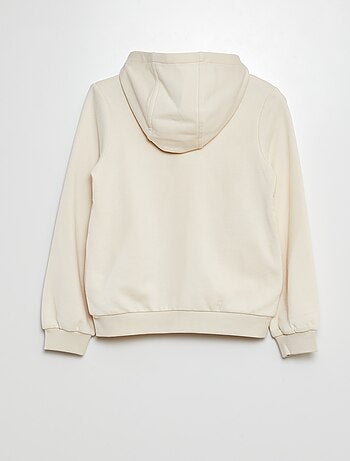 Sudadera lisa con capucha