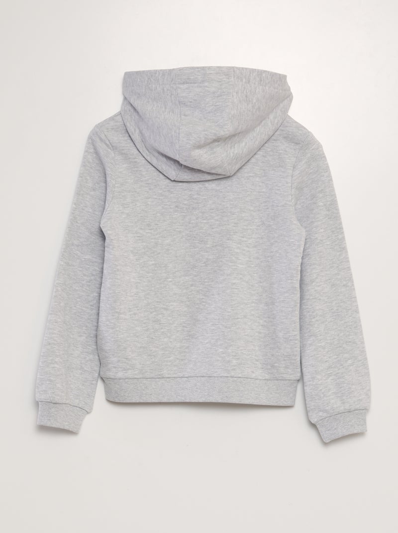 Sudadera lisa con capucha GRIS - Kiabi