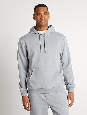 Sudadera lisa con capucha