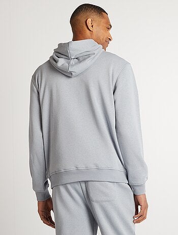 Sudadera lisa con capucha