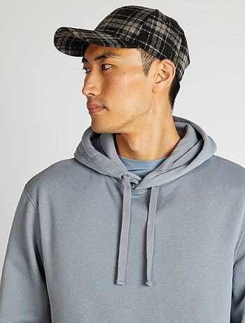 Sudadera lisa con capucha