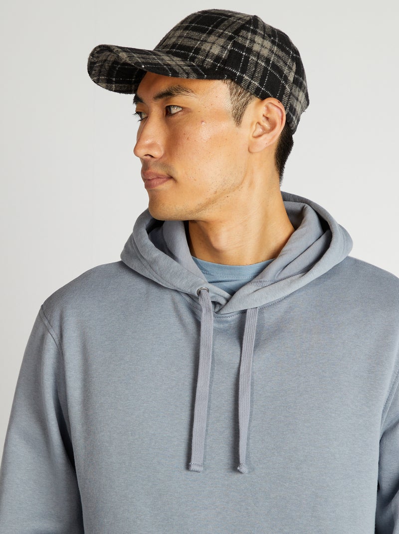 Sudadera lisa con capucha GRIS - Kiabi