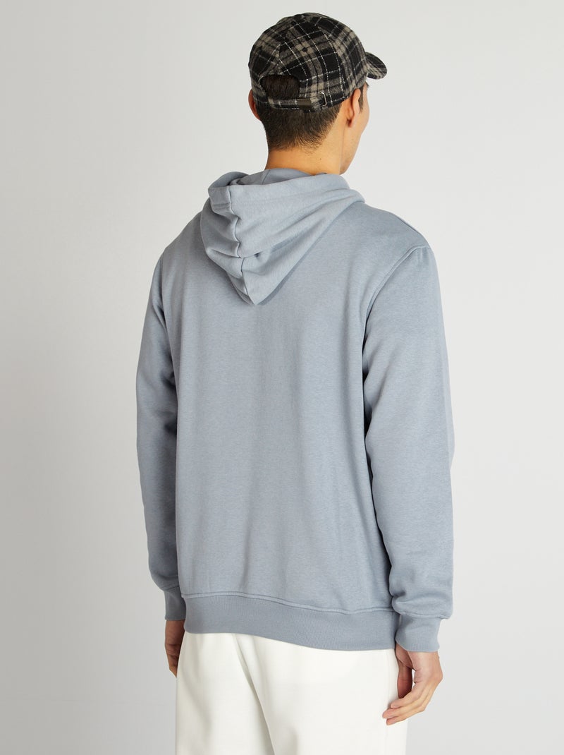 Sudadera lisa con capucha GRIS - Kiabi