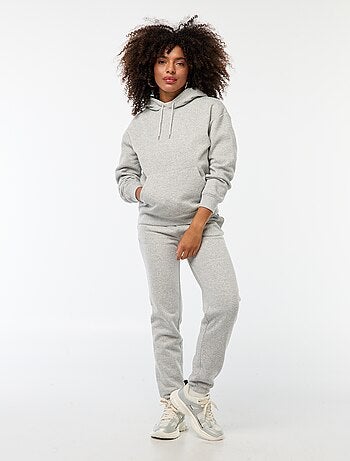 Sudadera lisa con capucha