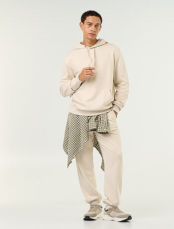 Sudadera lisa con capucha