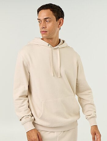 Sudadera lisa con capucha