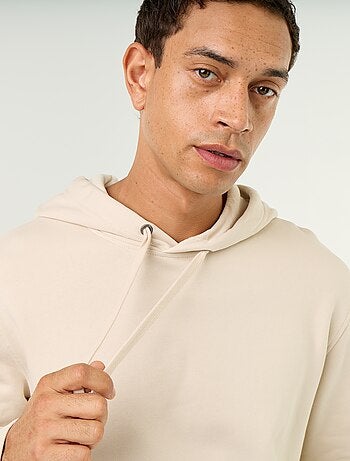 Sudadera lisa con capucha