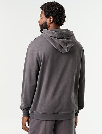 Sudadera lisa con capucha