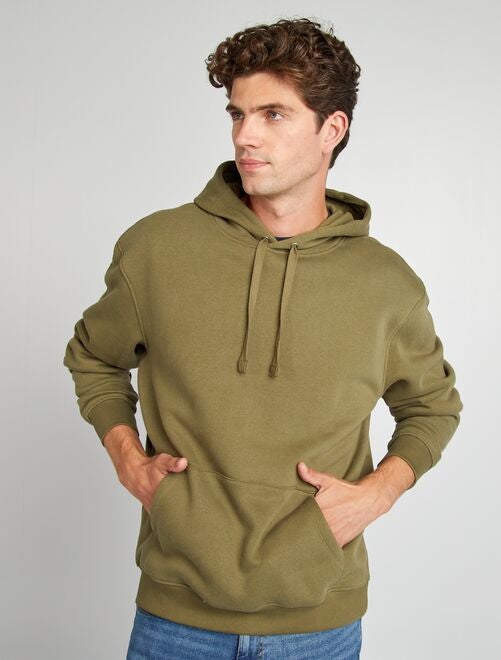 Sudadera caqui hombre fashion