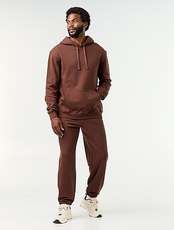 Sudadera lisa con capucha
