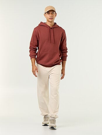 Sudadera lisa con capucha