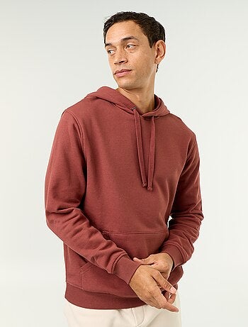 Sudadera lisa con capucha