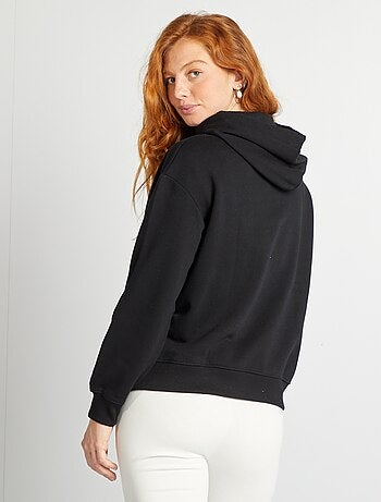 Sudadera lisa con capucha