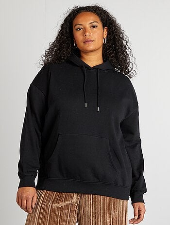 Sudadera lisa con capucha