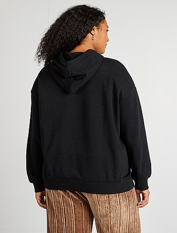 Sudadera lisa con capucha