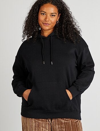 Sudadera lisa con capucha