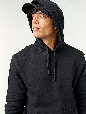Sudadera lisa con capucha