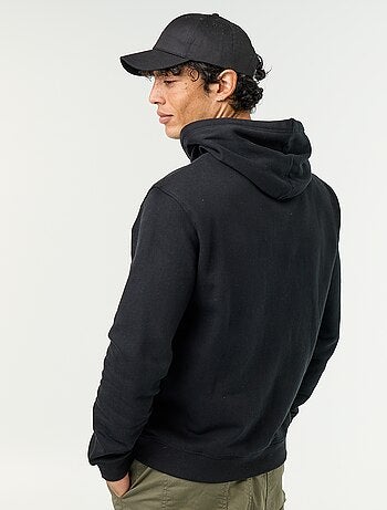 Sudadera lisa con capucha