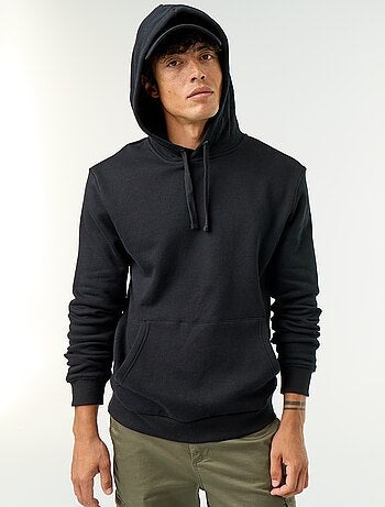 Sudadera lisa con capucha