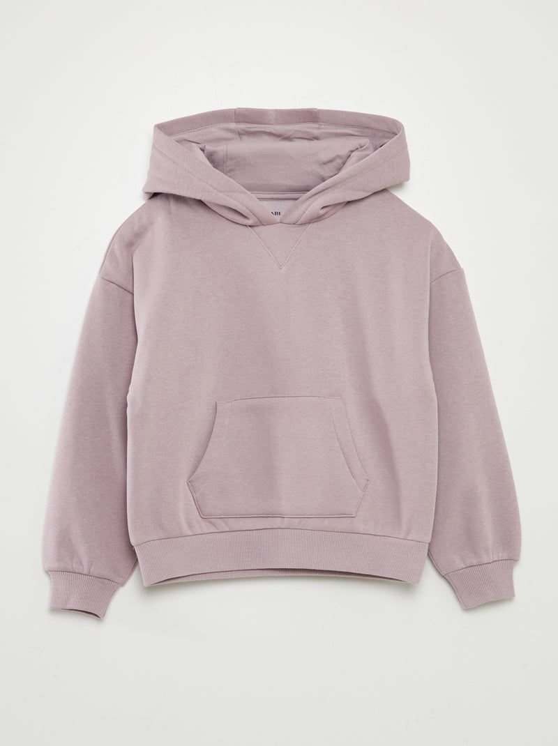 Sudadera lisa con capucha PURPURA - Kiabi