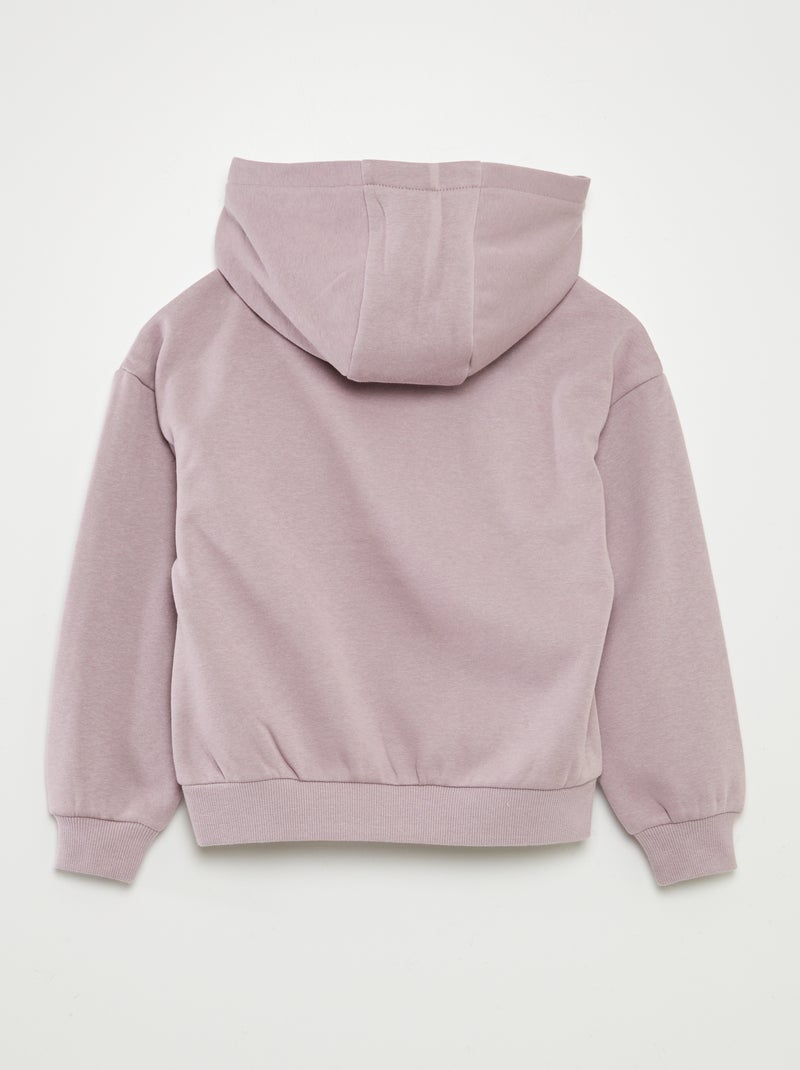 Sudadera lisa con capucha PURPURA - Kiabi