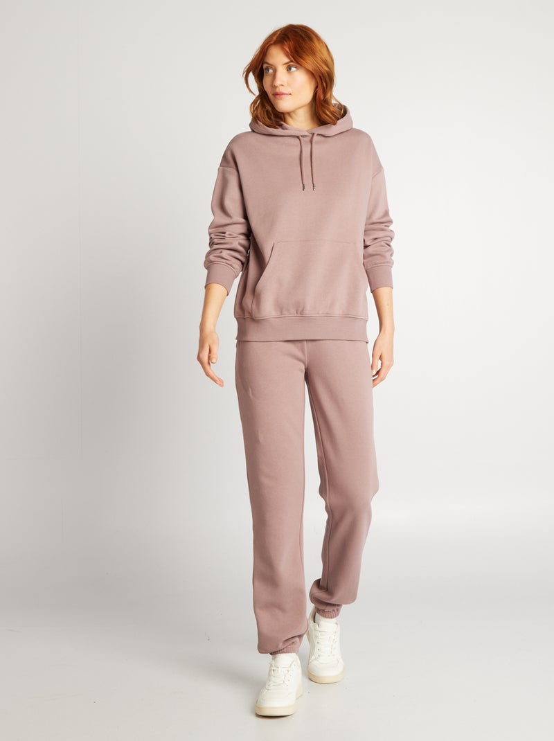 Sudadera lisa con capucha PURPURA - Kiabi
