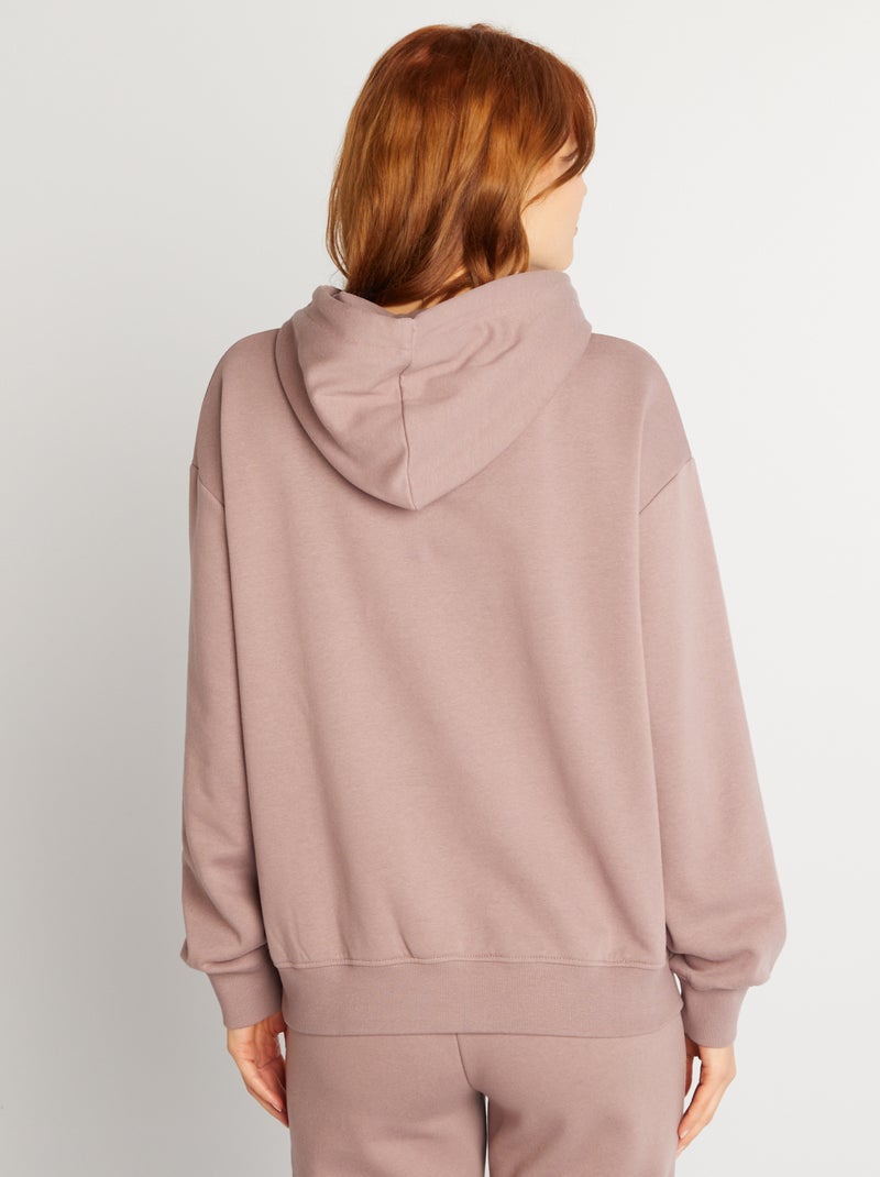Sudadera lisa con capucha PURPURA - Kiabi
