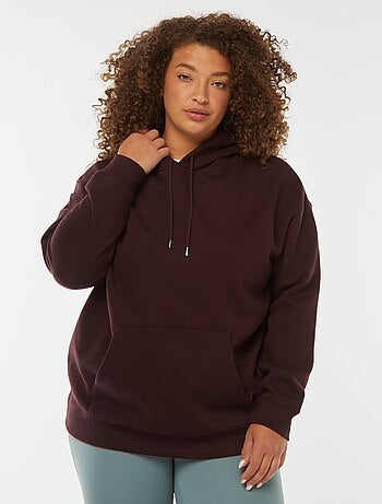 Sudadera lisa con capucha