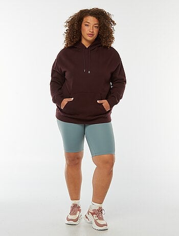Sudadera lisa con capucha