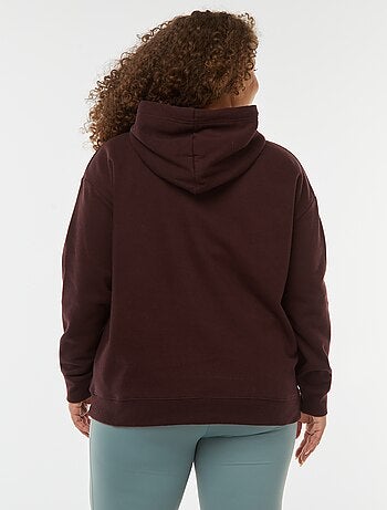 Sudadera lisa con capucha