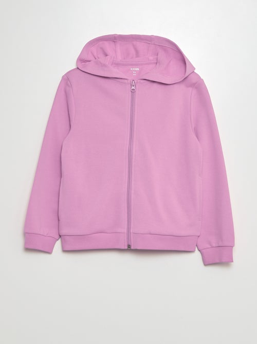 Sudadera lisa con capucha - Kiabi