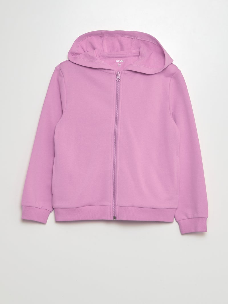 Sudadera lisa con capucha PURPURA - Kiabi