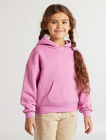 Sudadera lisa con capucha