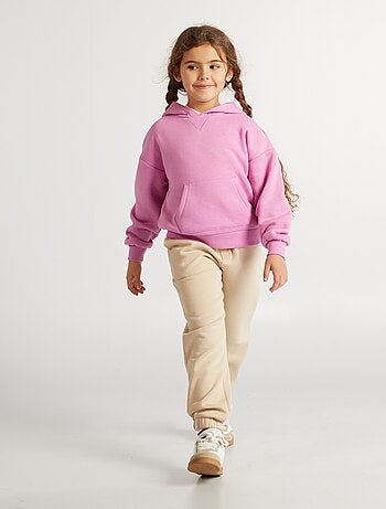 Sudadera lisa con capucha