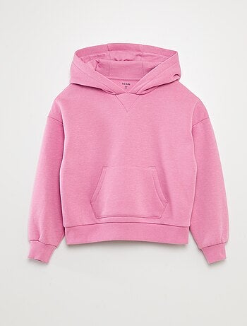 Sudadera lisa con capucha