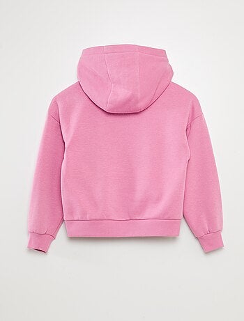 Sudadera lisa con capucha