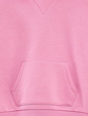 Sudadera lisa con capucha