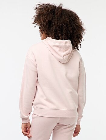 Sudadera lisa con capucha