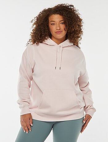 Sudadera lisa con capucha