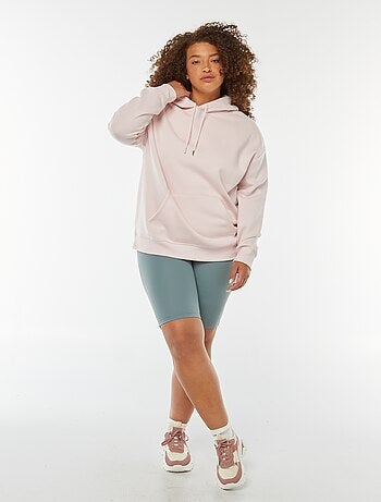 Sudadera lisa con capucha