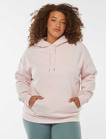 Sudadera lisa con capucha