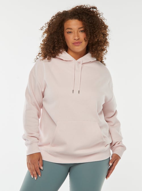 Sudadera lisa con capucha - Kiabi