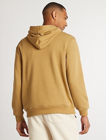 Sudadera lisa con capucha