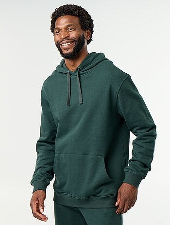 Sudadera lisa con capucha