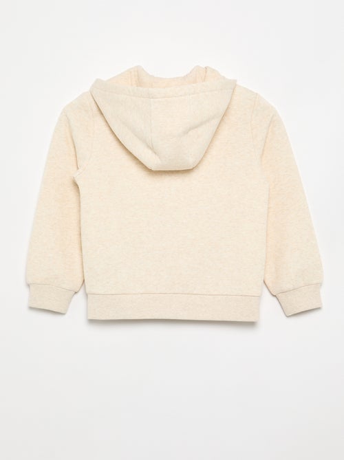 Sudadera lisa con cremallera y capucha - Kiabi Sudadera lisa con cremallera y capucha - Kiabi